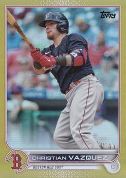 2022 Topps - Gold Foil #63 Christian Vazquez  Front