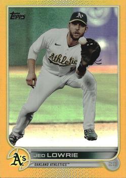 2022 Topps - Gold Foil #343 Jed Lowrie Front