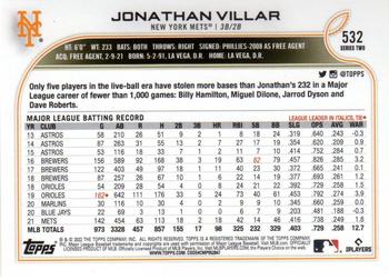 2022 Topps - Gold Foil #532 Jonathan Villar Back