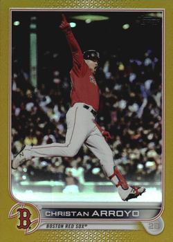 2022 Topps - Gold Foil #582 Christian Arroyo Front