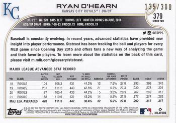 2022 Topps - Advanced Stat #379 Ryan O'Hearn Back