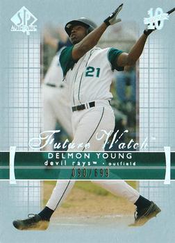 2003 Upper Deck Finite - 2003 SP Authentic Rookie Update #215 Delmon Young Front