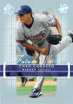2003 Upper Deck Finite - 2003 SP Authentic Rookie Update #224 Chad Cordero Front