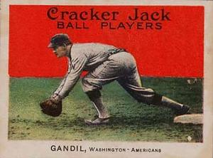 1915 Cracker Jack (E145) #39 Chick Gandil Front