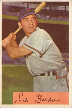 1954 Bowman #11 Sid Gordon Front