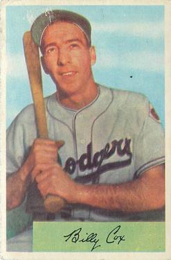 1954 Bowman #26 Billy Cox Front