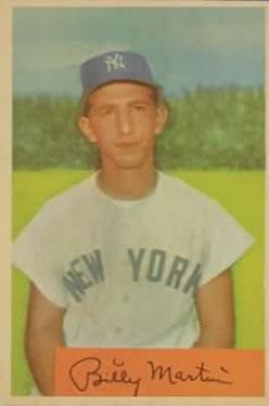 1954 Bowman #145 Billy Martin Front