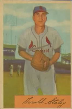 1954 Bowman #14 Gerald Staley Front