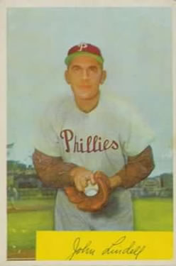 1954 Bowman #159 Johnny Lindell Front