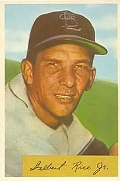 1954 Bowman #30 Delbert Rice Jr. Front
