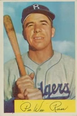 1954 Bowman #58 Pee Wee Reese Front