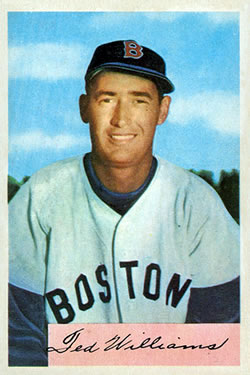 1954 Bowman #66 Ted Williams Front