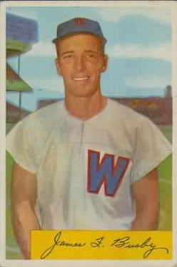 1954 Bowman #8 Jim Busby Front
