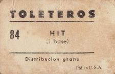 1948-49 Toleteros #NNO Alberto Alberdeston Back