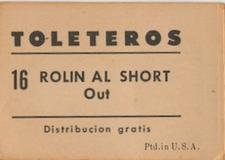 1948-49 Toleteros #NNO Alberto Alicea Back
