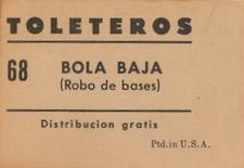 1948-49 Toleteros #NNO Guinea Alomar Back