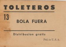 1948-49 Toleteros #NNO Felo Guilbe Back