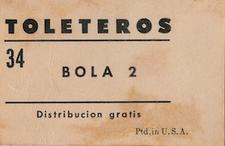 1948-49 Toleteros #NNO Antonio Marrero Back