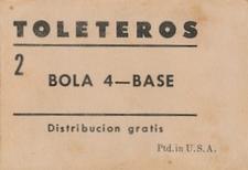 1948-49 Toleteros #NNO Jose Montalvo Back