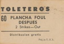 1948-49 Toleteros #NNO Royce Lint Back