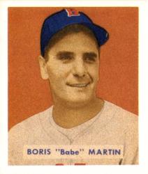 1988 Card Collectors 1949 Bowman Reprint #167 Babe Martin Front