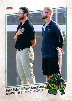 2019 Choice Eugene Emeralds #36 Sean Folan / Ryan Nortvedt Front