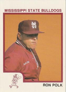 1991 Mississippi State Bulldogs #NNO Ron Polk Front