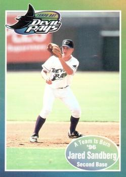 1996 Tampa Bay Devil Rays A Team is Born #NNO Jared Sandberg Front