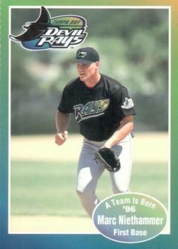 1996 Tampa Bay Devil Rays A Team is Born #NNO Marc Niethammer Front