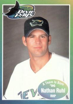 1996 Tampa Bay Devil Rays A Team is Born #NNO Nathan Ruhl Front