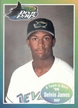 1996 Tampa Bay Devil Rays A Team is Born #NNO Delvin James Front