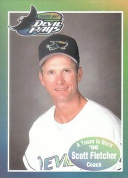 1996 Tampa Bay Devil Rays A Team is Born #NNO Scott Fletcher Front