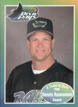 1996 Tampa Bay Devil Rays A Team is Born #NNO Dennis Rasmussen Front