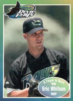 1996 Tampa Bay Devil Rays A Team is Born #NNO Eric Whitson Front
