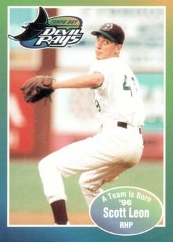 1996 Tampa Bay Devil Rays A Team is Born #NNO Scott Leon Front