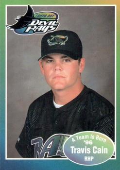 1996 Tampa Bay Devil Rays A Team is Born #NNO Travis Cain Front