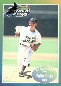 1996 Tampa Bay Devil Rays A Team is Born #NNO Pablo Ortega Front