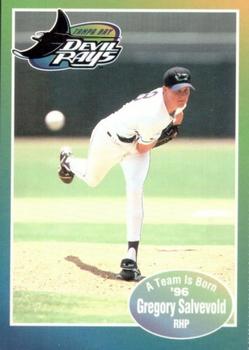 1996 Tampa Bay Devil Rays A Team is Born #NNO Gregory Salvevold Front