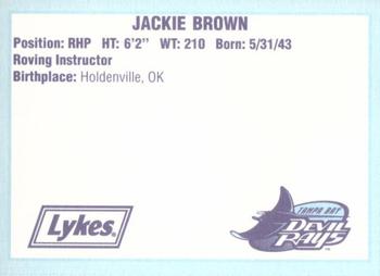 1996 Tampa Bay Devil Rays A Team is Born #NNO Jackie Brown Back