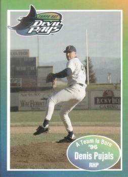 1996 Tampa Bay Devil Rays A Team is Born #NNO Denis Pujals Front
