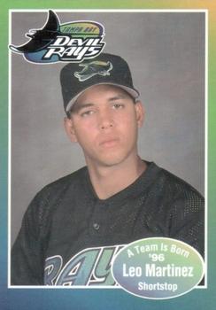 1996 Tampa Bay Devil Rays A Team is Born #NNO Leo Martinez Front