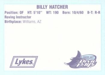 1996 Tampa Bay Devil Rays A Team is Born #NNO Billy Hatcher Back
