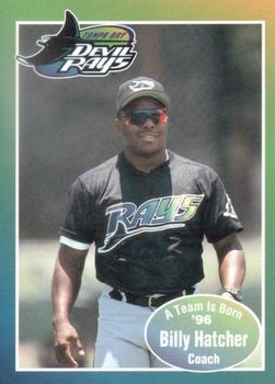 1996 Tampa Bay Devil Rays A Team is Born #NNO Billy Hatcher Front
