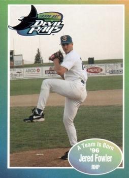 1996 Tampa Bay Devil Rays A Team is Born #NNO Jered Fowler Front