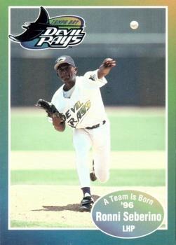 1996 Tampa Bay Devil Rays A Team is Born #NNO Ronni Seberino Front