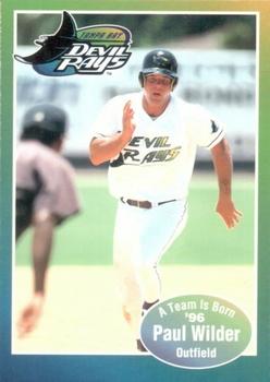 1996 Tampa Bay Devil Rays A Team is Born #NNO Paul Wilder Front