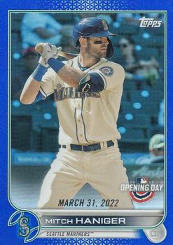 2022 Topps Opening Day - Blue Foil #130 Mitch Haniger Front
