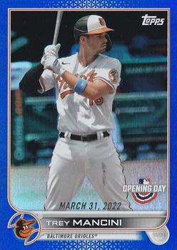 2022 Topps Opening Day - Blue Foil #181 Trey Mancini Front