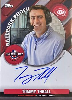 2022 Topps Opening Day - Ballpark Profile Autographs #BPA-TT Tommy Thrall Front