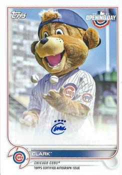 2022 Topps Opening Day - Mascot Autographs #MA-CL Clark Front